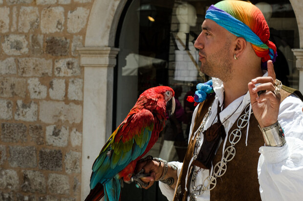 Dubrovnik street perfomer